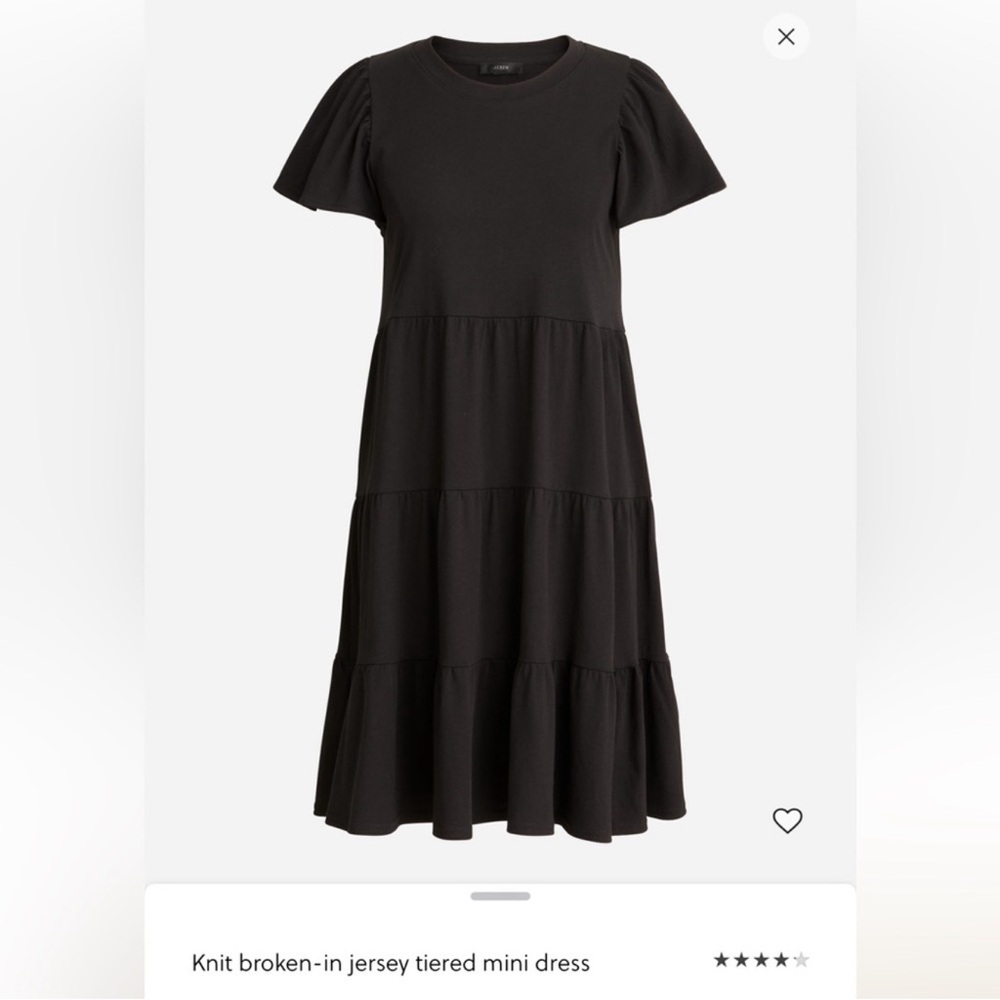 Jcrew tiered tshirt dress